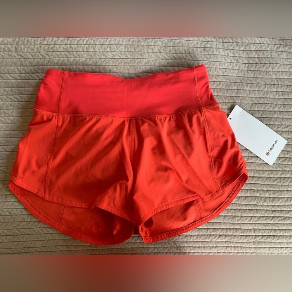 lululemon athletica Bright Red Athletic Shorts